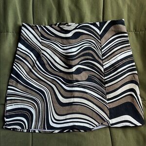 Stylish Black and Brown Women's Skirt